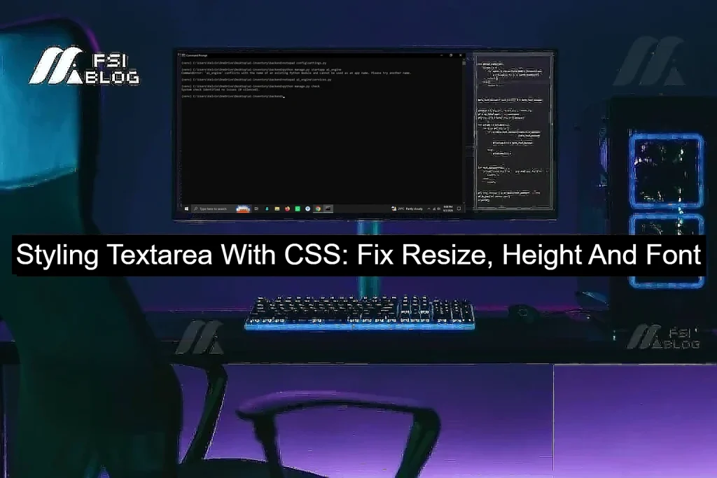 Styling Textarea With CSS: Fix Resize, Height And Font